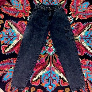 SHEIN Black Acid Wash Jeans 2